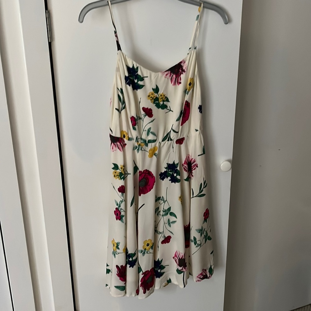 NWT Old Navy Floral Cream Fit and Flare Dress